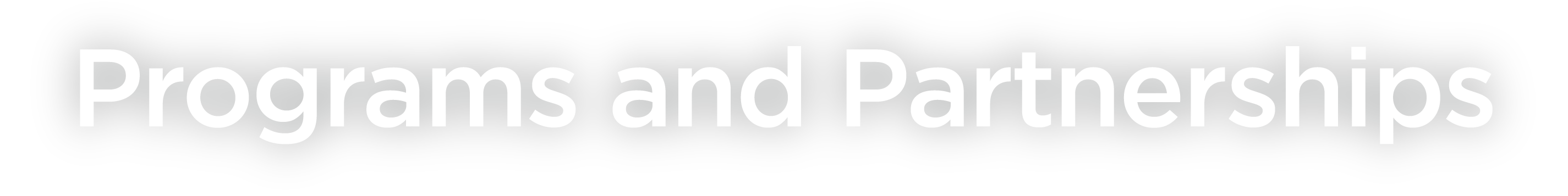 Programs and Partnerships