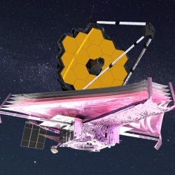 artist’s conception of the James Webb Space Telescope in space