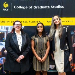 Winners of the PhD 3MT competition, three females