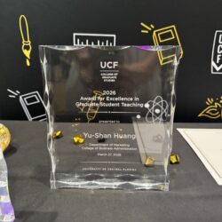 Yu Shan Huang Award for Excellence in Graduate Student Teaching